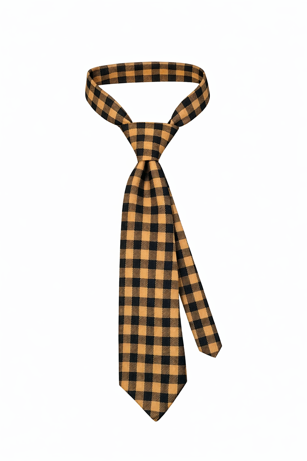 Cravate à carreaux